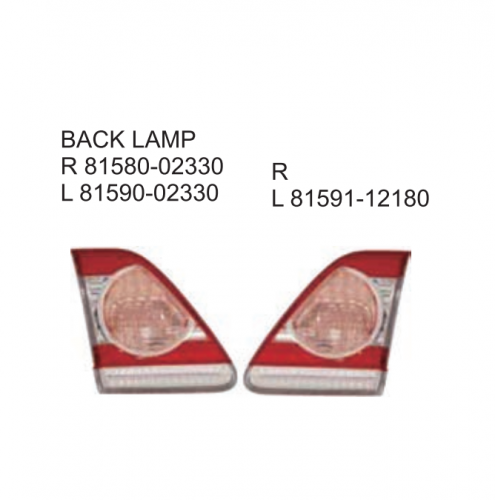 Toyota Corolla Middle East 2010 Tail lamp