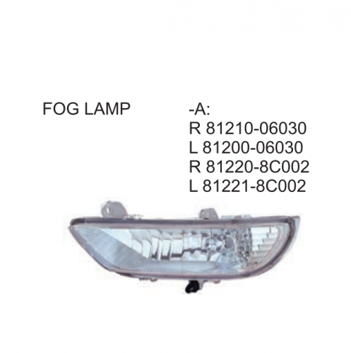 Toyota Camry 2004 Fog lamp 81210-06030 81200-06030 81220-8C002 81221-8C002