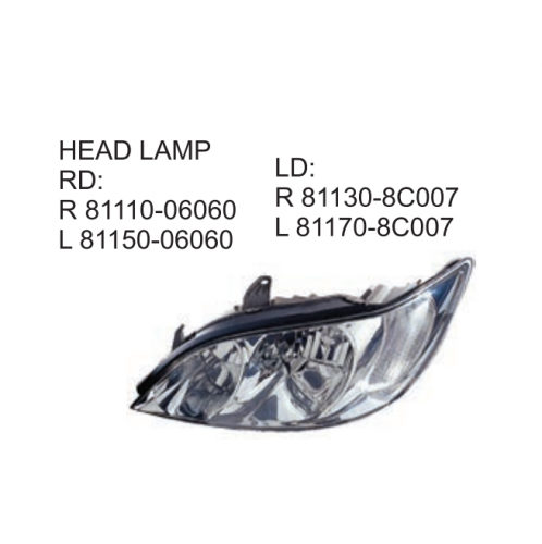 Toyota Camry 2002 Head lamp 81110-06060 81150-06060 81130-8C007 81170-8C007