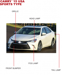 Toyota Camry USA SPORT Type 2015 Grille