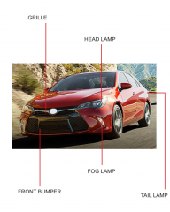 Toyota Camry USA Type 2015 Head lamp