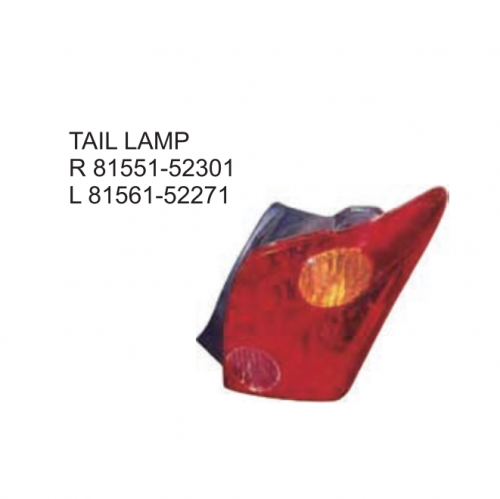 Toyota XA 2005 Tail lamp 81551-52301 81561-52271