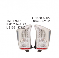 Toyota PRIUS 2009 Tail lamp 81551-47122 81561-47122 81550-47122 81560-47122