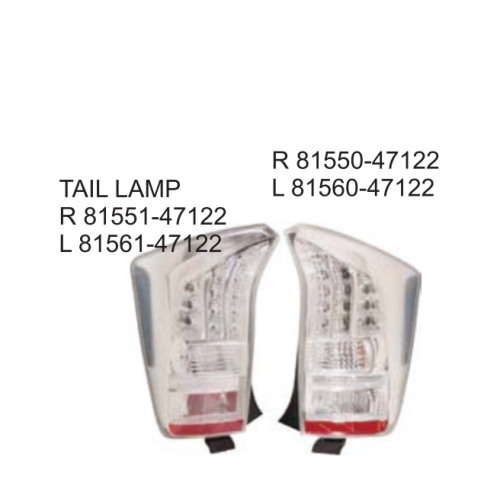 Toyota PRIUS 2009 Tail lamp 81550-47122 81560-47122 81551-47122 81561-47122