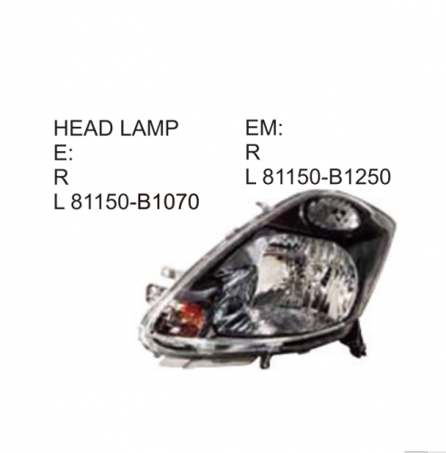 Toyota PASSO 2004-2006 Head lamp 81150-B1070 81150-B1250