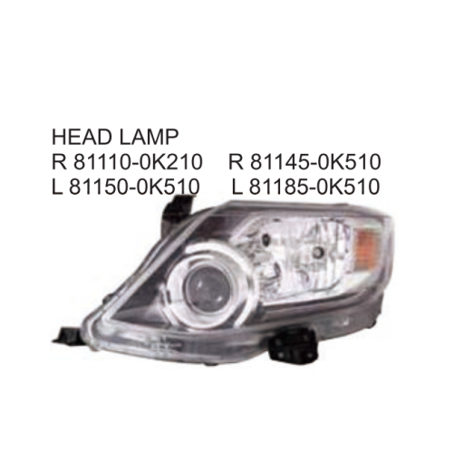 Toyota FORTUNER 2011 HILUX SW4 2012 Head lamp 81110-0K210 81150-0K510 81145-0K510 81185-0K510